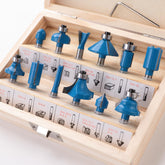 Cheston Router 12pc Bits Set (6.35mm) | Premium Woodworking Multi Shape Accessories Carbide Bits with Box | Universal Fit for Black & Decker, Ibell, Ballorex | Durable and Precision Cutting